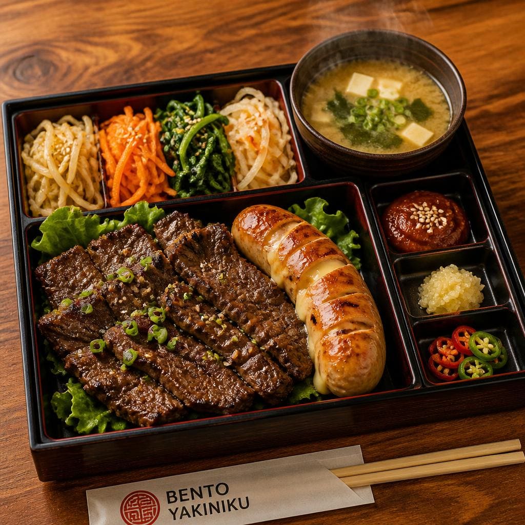 Bento Skirt & Sausage Set Yakiniku Like